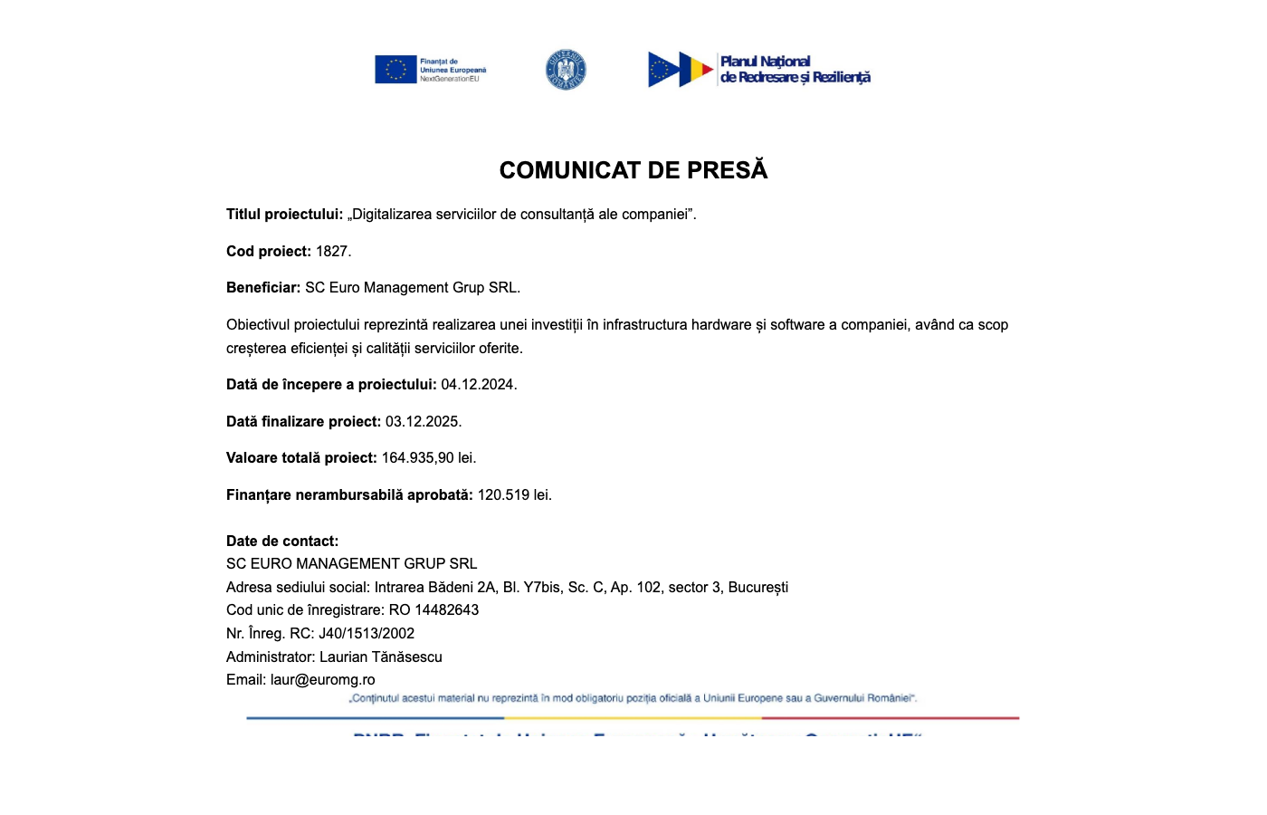 EuroMG screenshot
